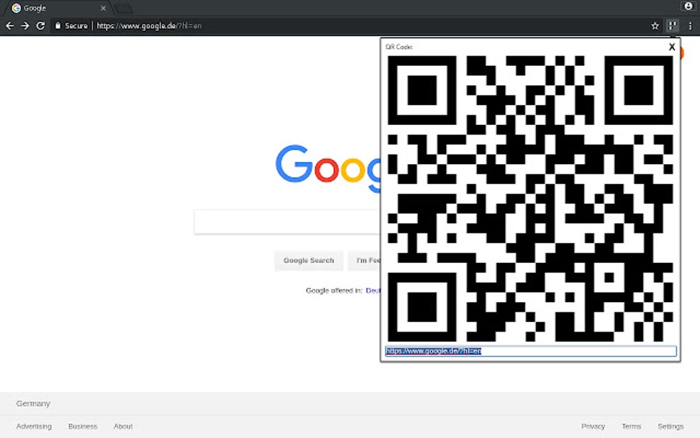 QR-Code for Google Chrome - Extension Download