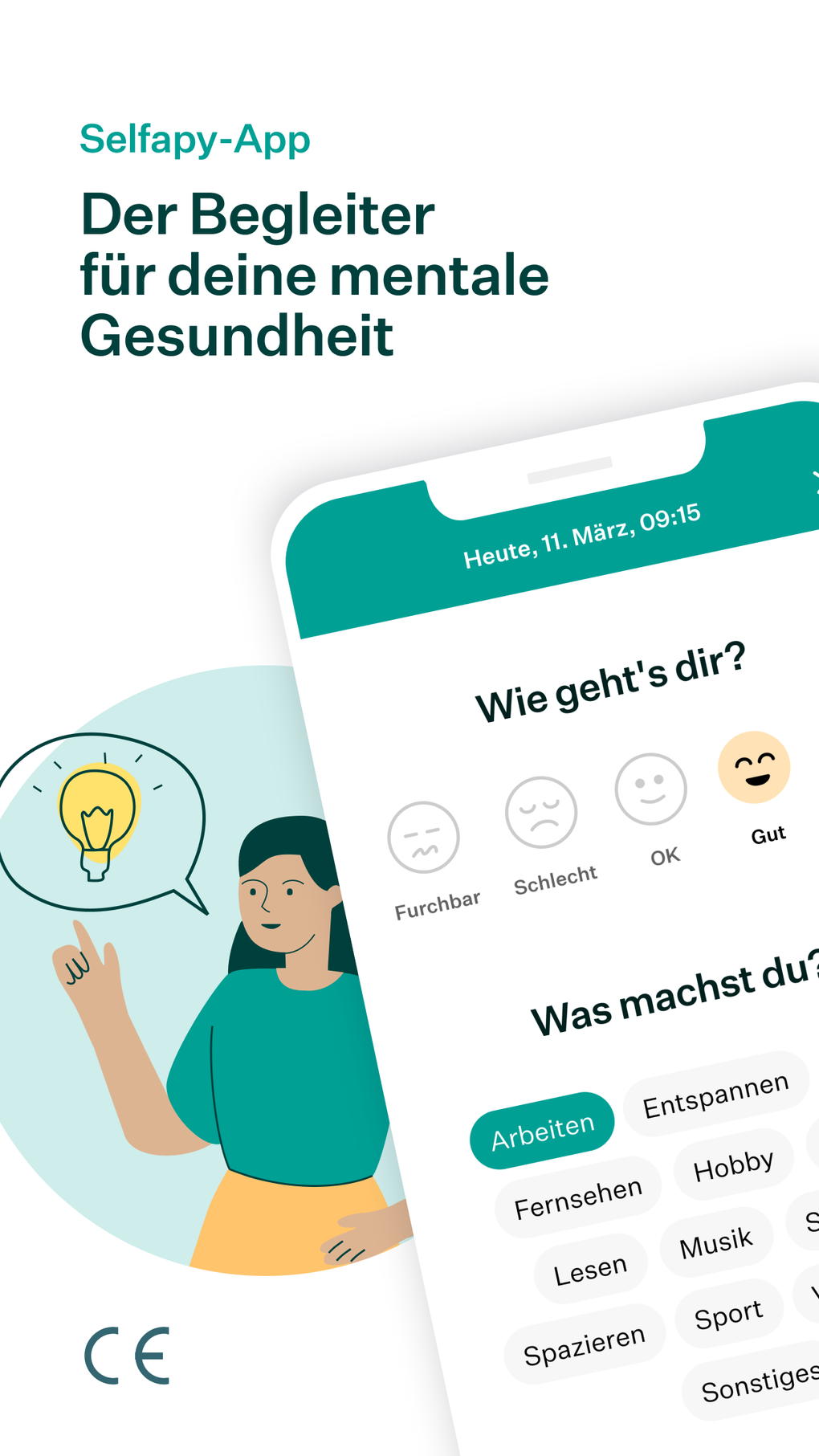 IPhone I in Selfapy Mental Health App ndir