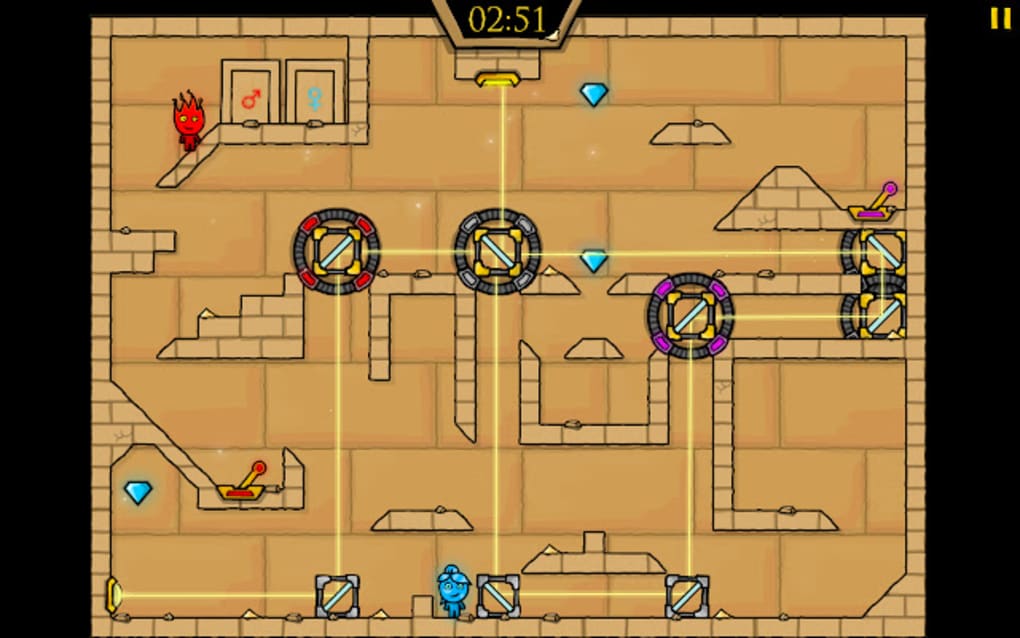 Fireboy and Watergirl Light Temple Level 12 
