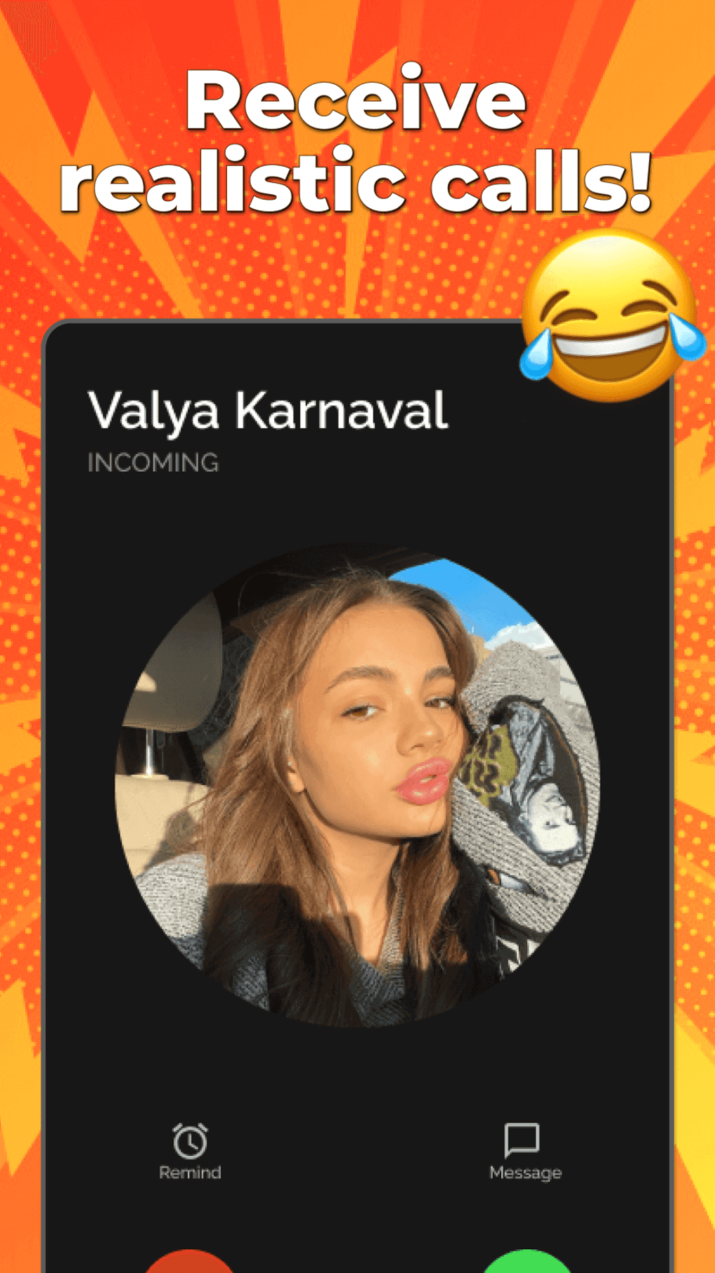 Valya Karnaval fake call для Android — Скачать