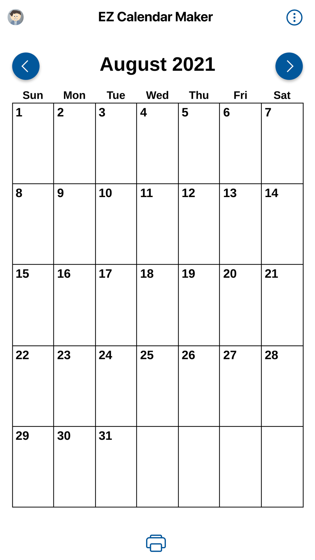 EZ Calendar Maker Para IPhone Descargar