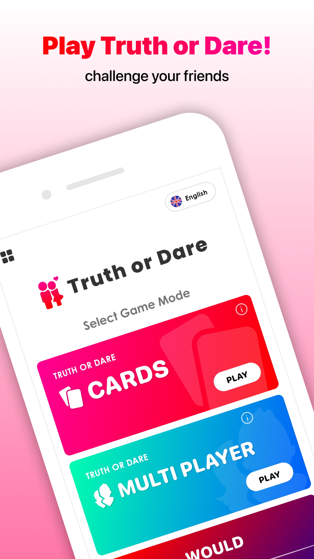 Truth or Dare.Dirty Party Game for iPhone - Download