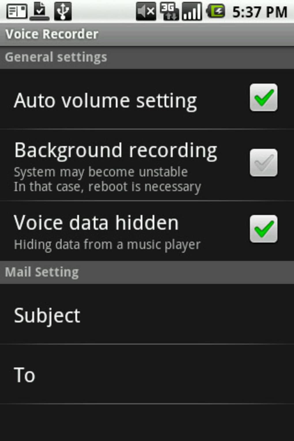 voice recorder for notes