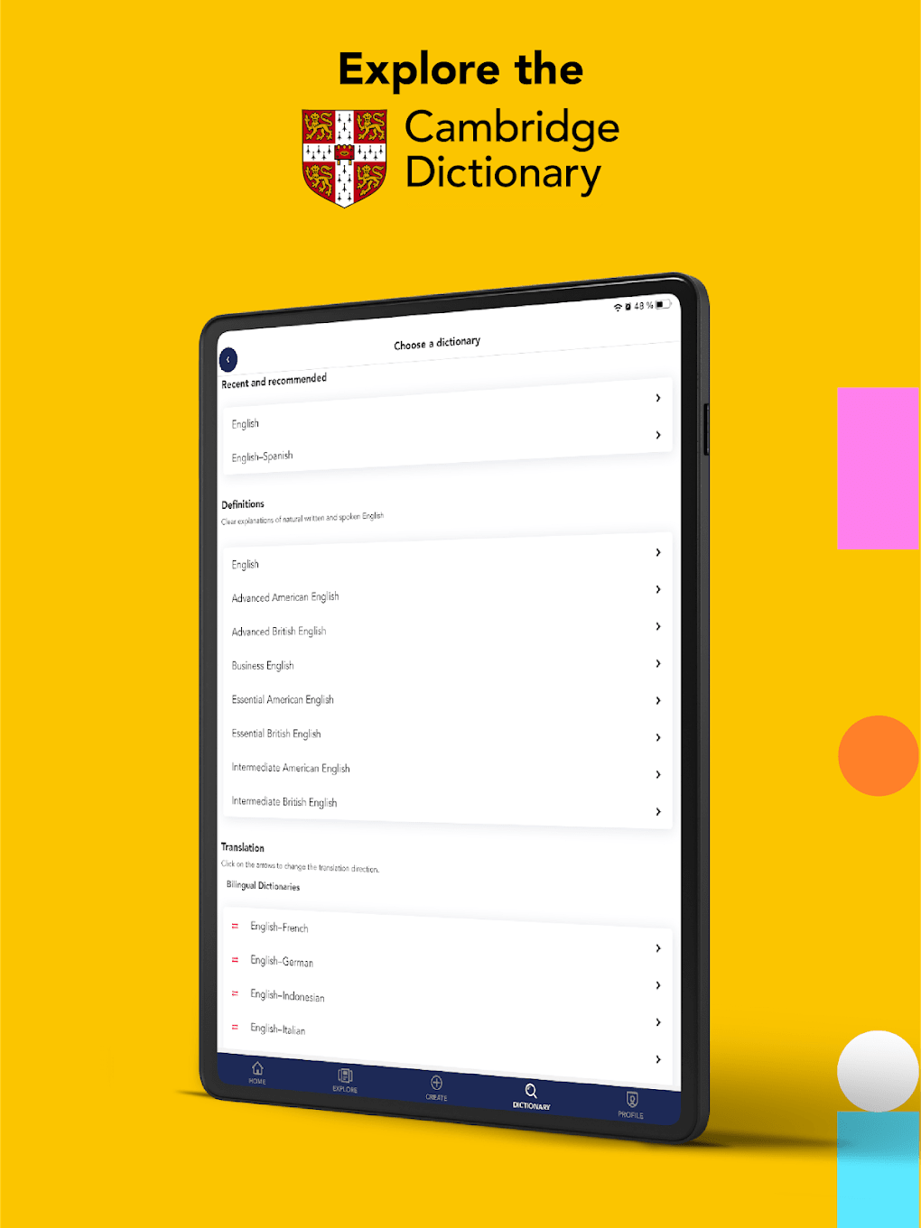 Cambridge Dictionary Plus Screenshot 