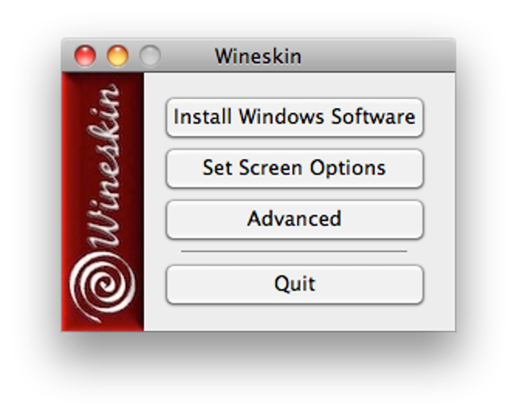 Wineskin winery no wrapper installed