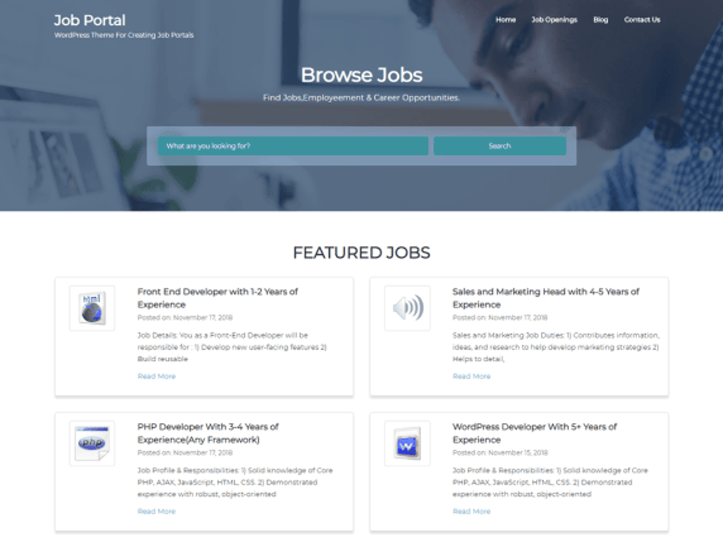 Job Portal para WordPress - Descargar