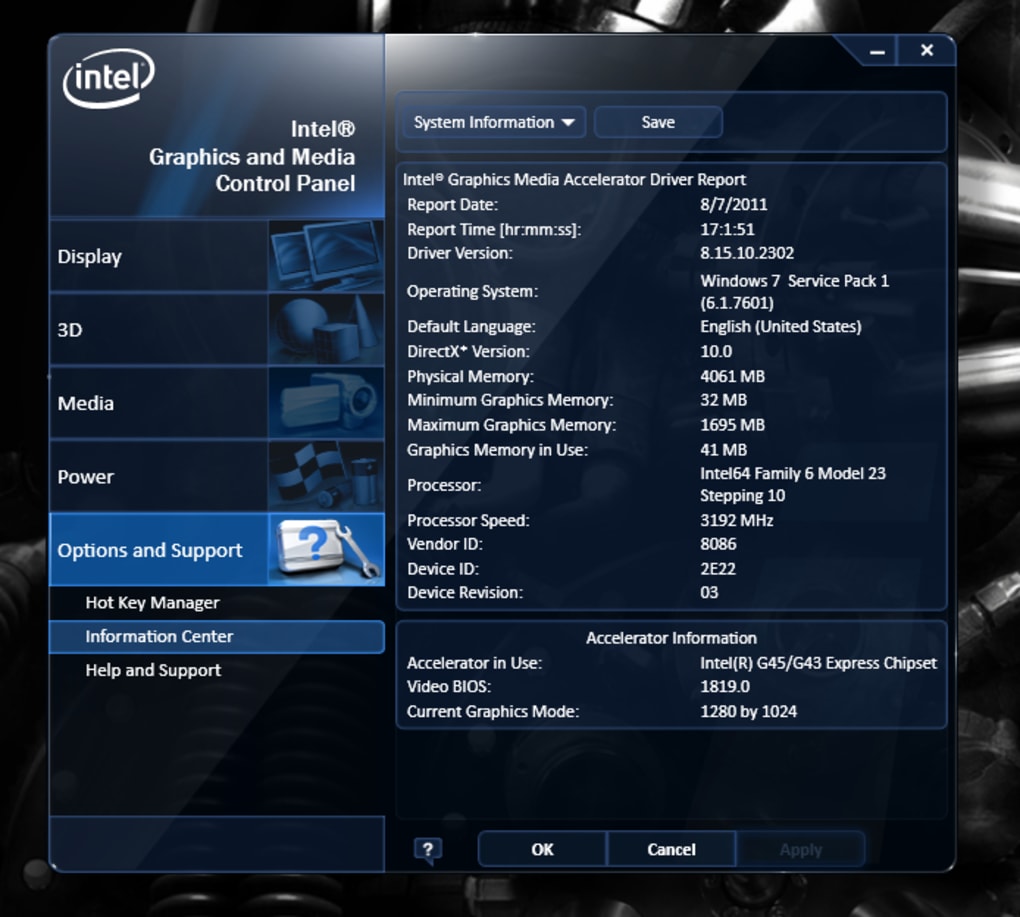 intel hd graphics driver windows 10 64 bit
