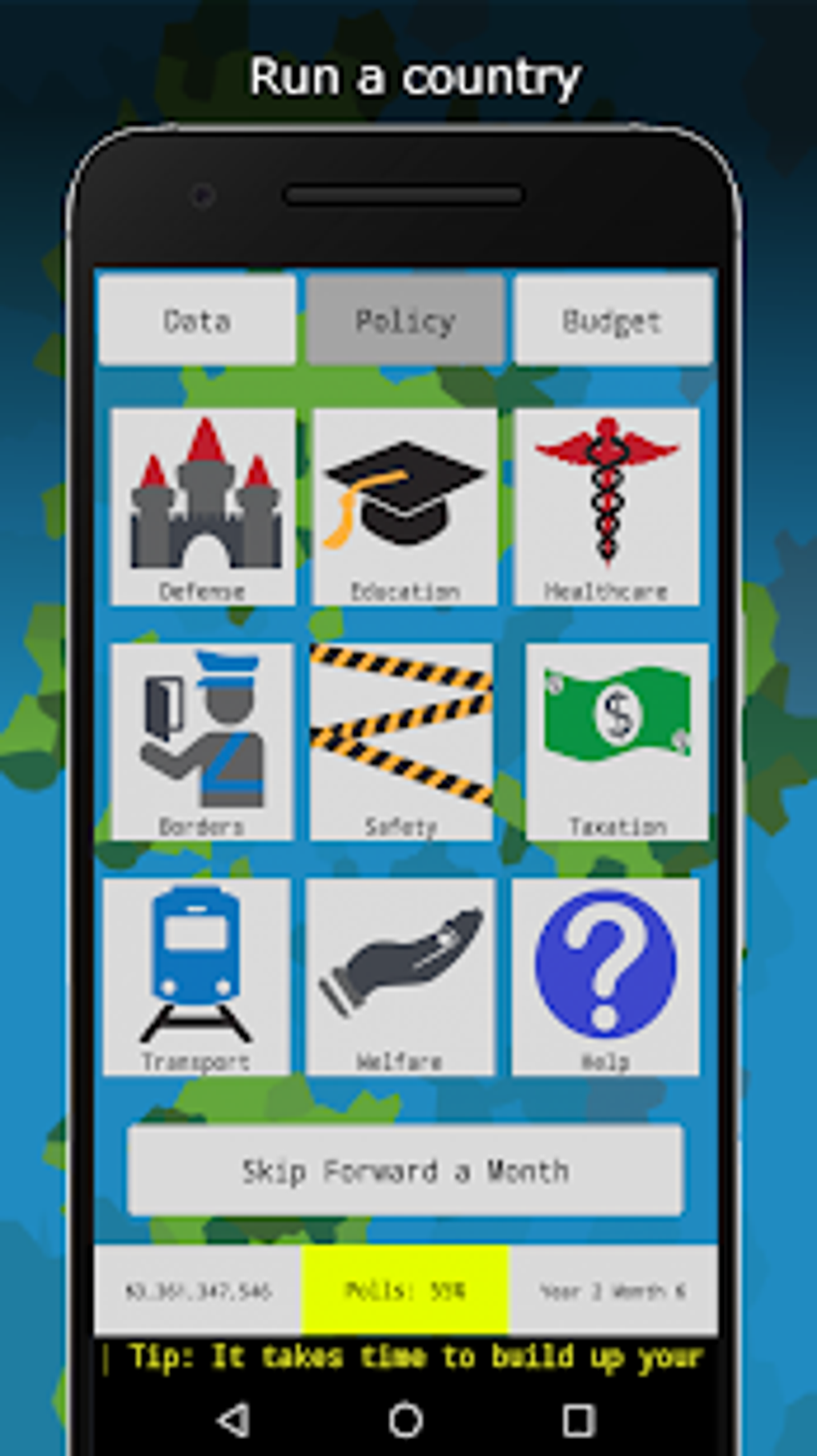 RandomNation - Politics Government Simulation APK для Android — Скачать