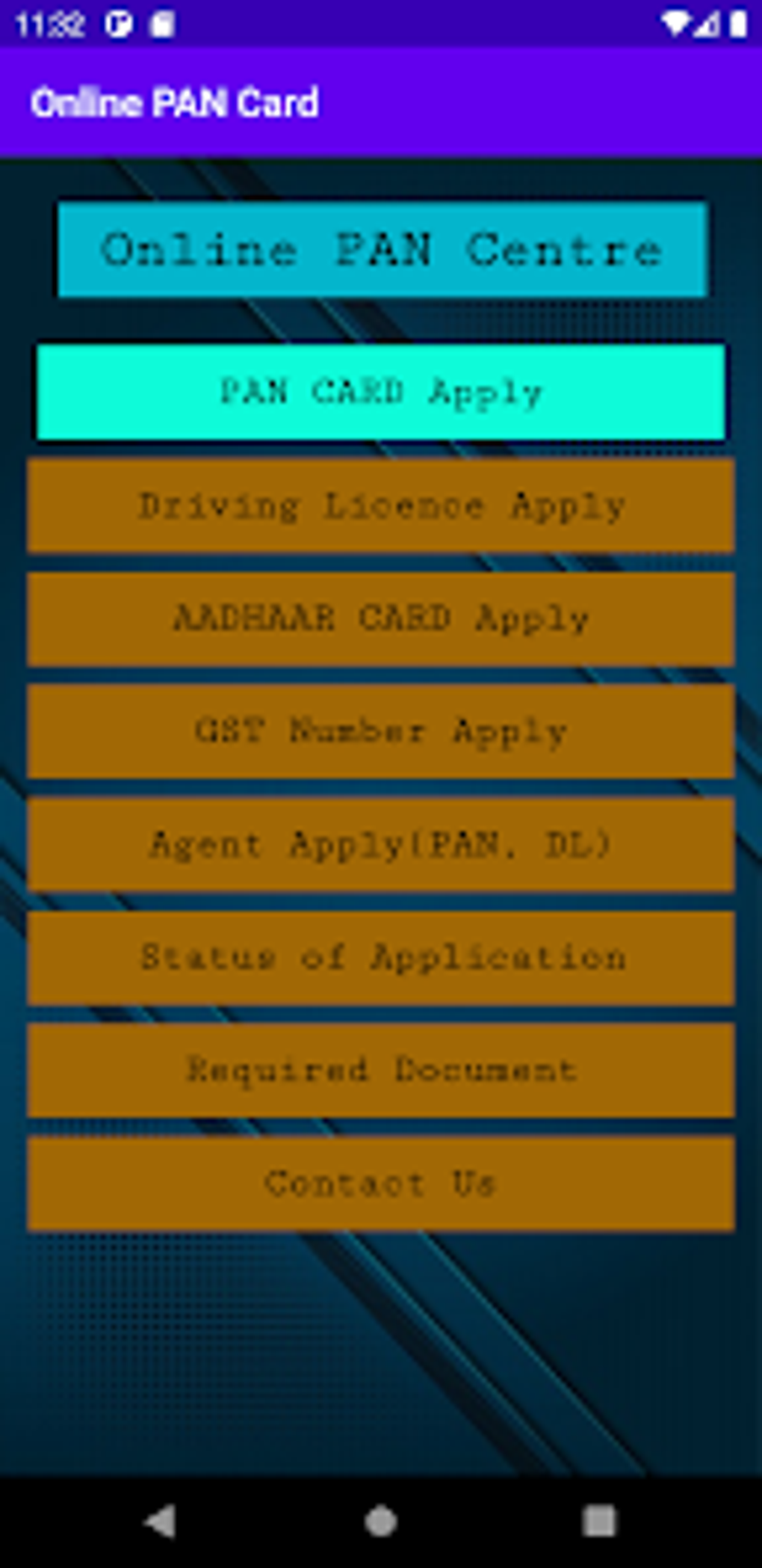 Online pan card para android download
