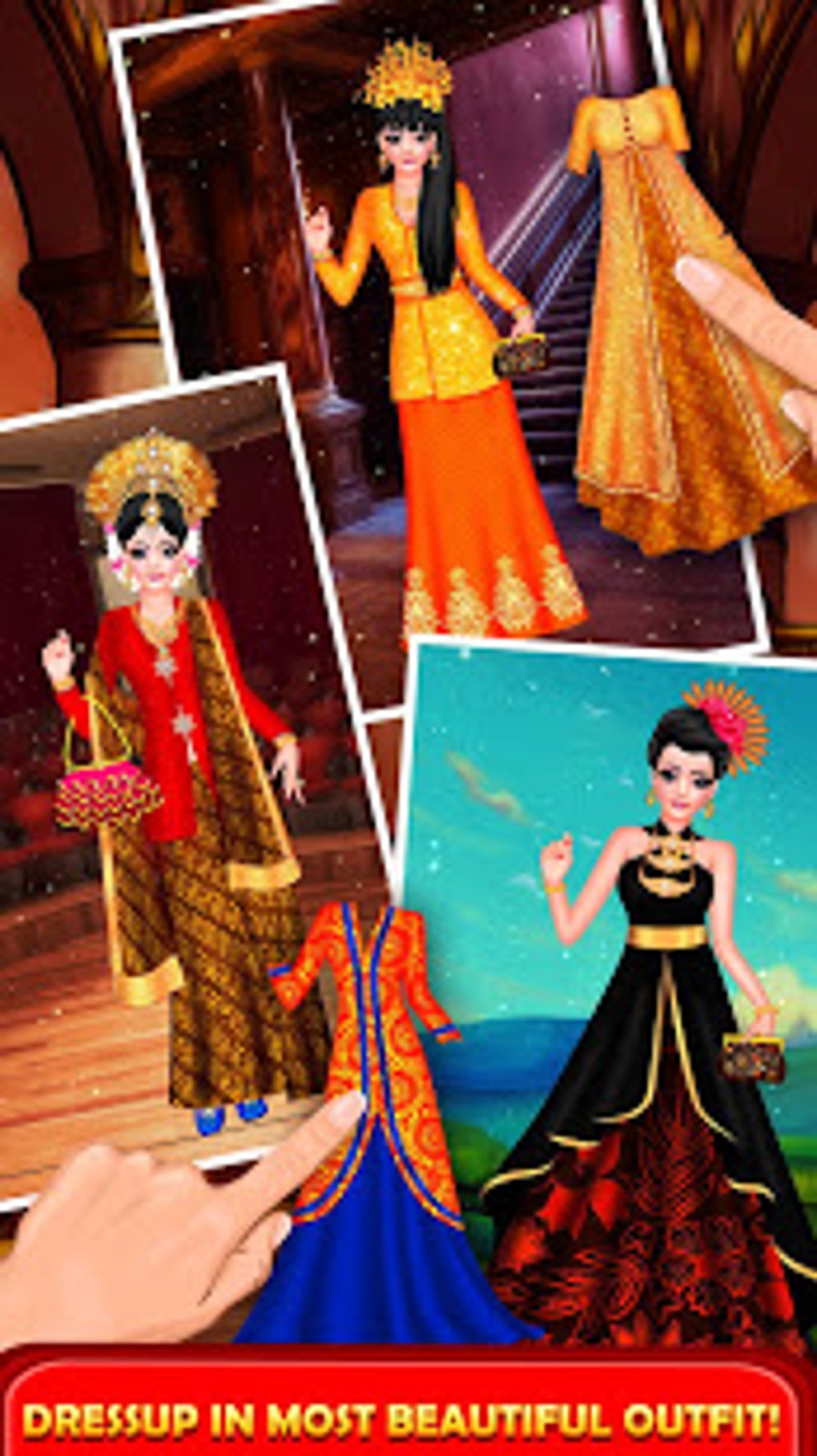 indonesian doll fashion salon dress up & makeover