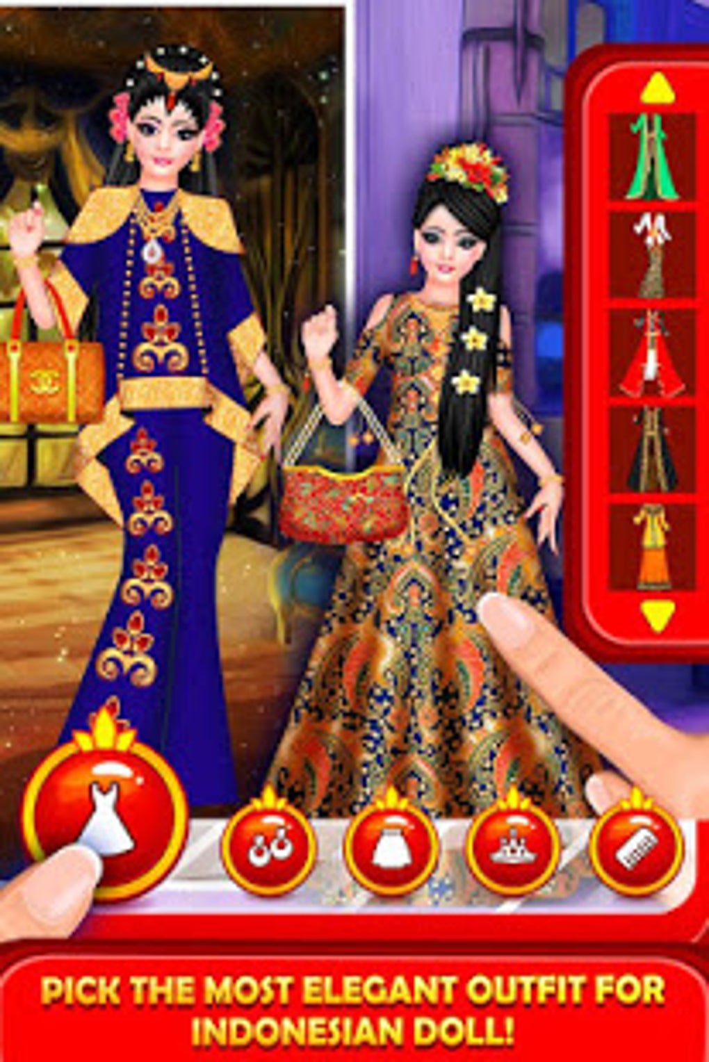 Indonesian doll fashion salon on sale dress up & makeover