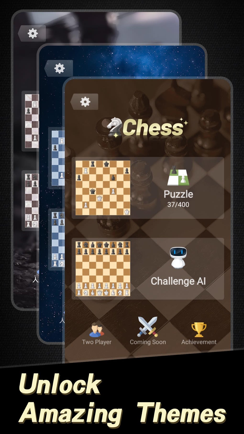 Aplicativo de videogame de xadrez online