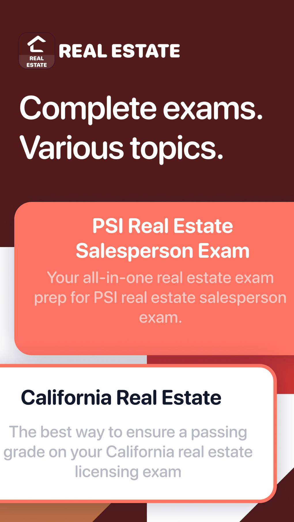 Real Estate Express Exam Prep for iPhone 無料・ダウンロード