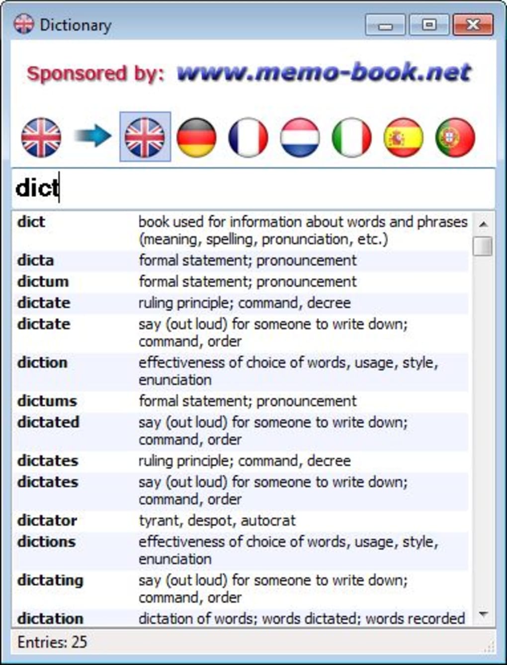 Dictionary - 다운로드