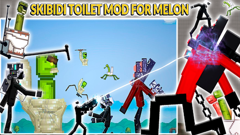 MELON Skibidi Playground Monster TOilet MOD for Minecraft