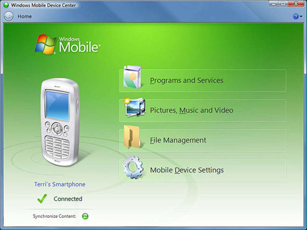 gestionnaire pour appareils windows mobile 6.1 pour windows xp