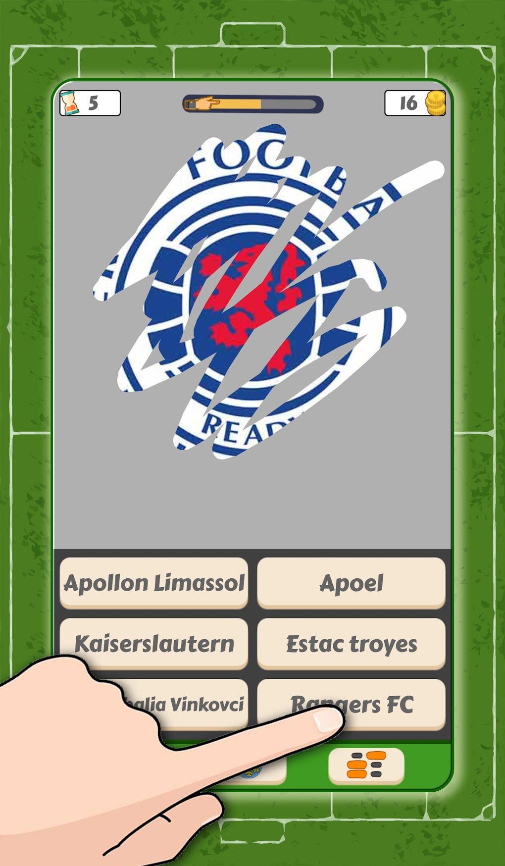 Scratch football club logo quiz - Guess the football club logos