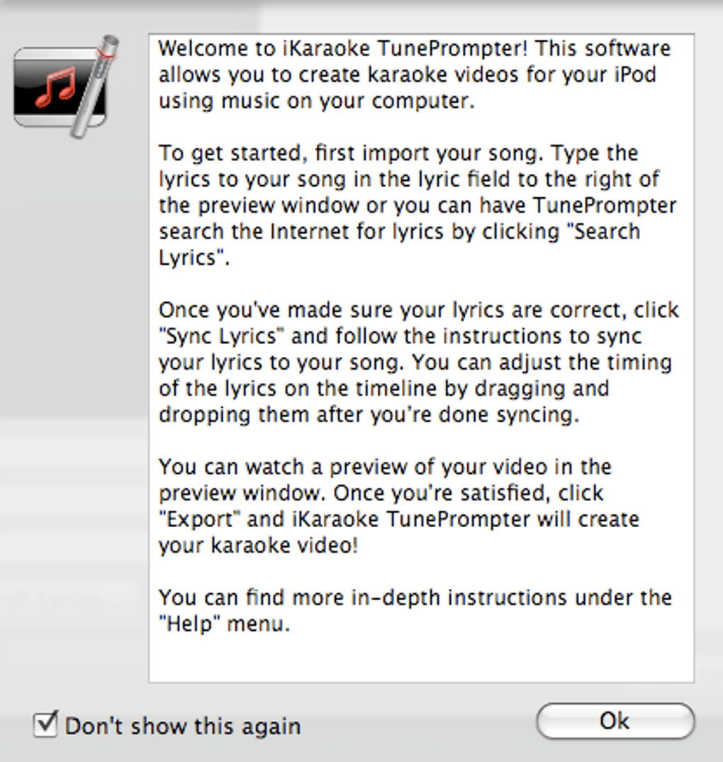 make karaoke lyrics for mac