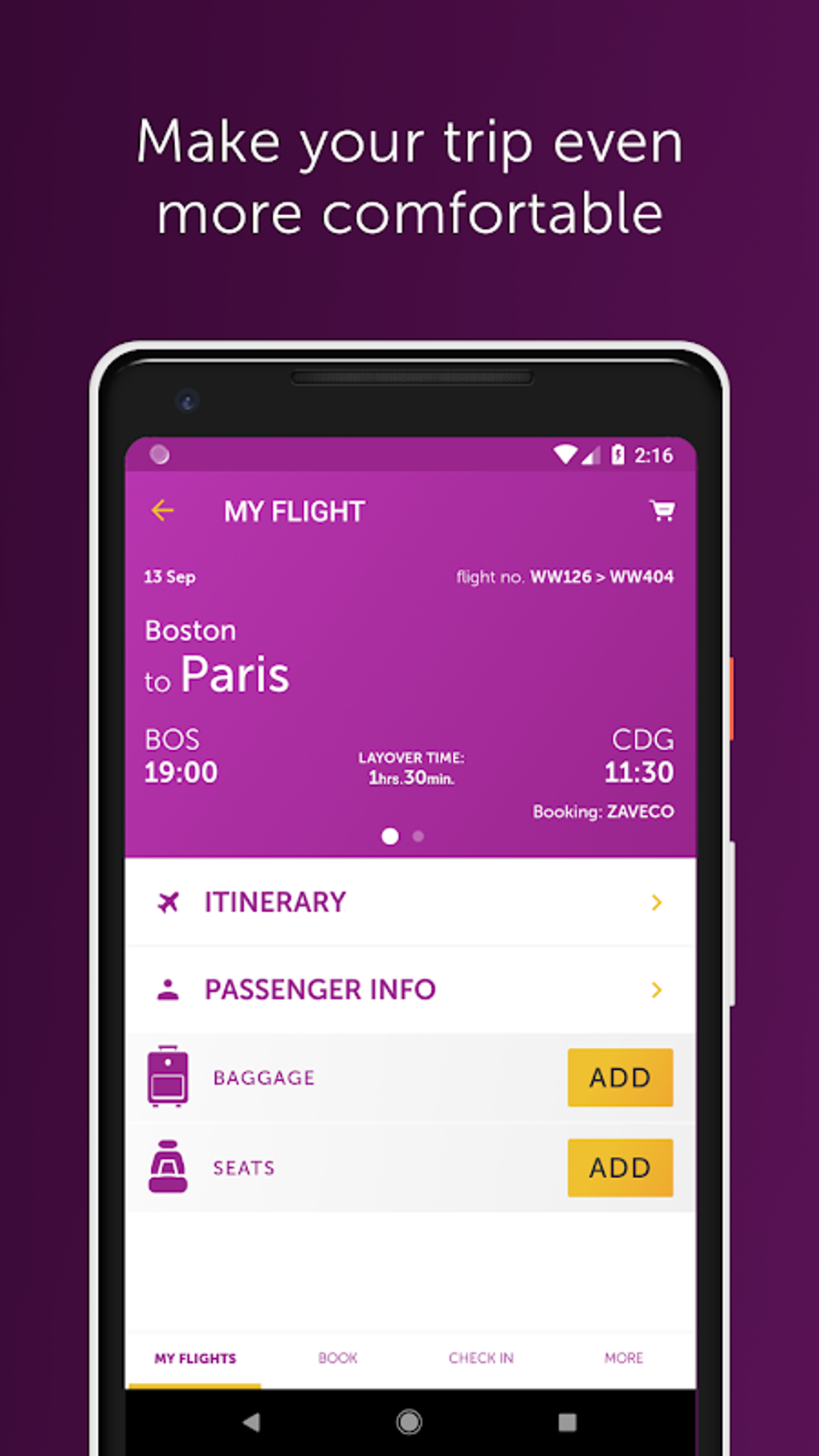 WOW air APK для Android — Скачать