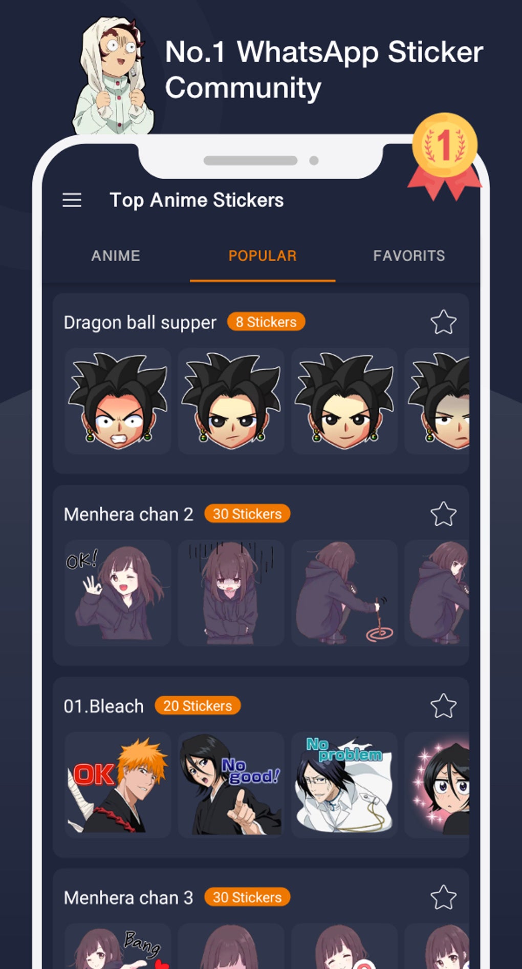 Anime Sticker Pack [20 Sticker]