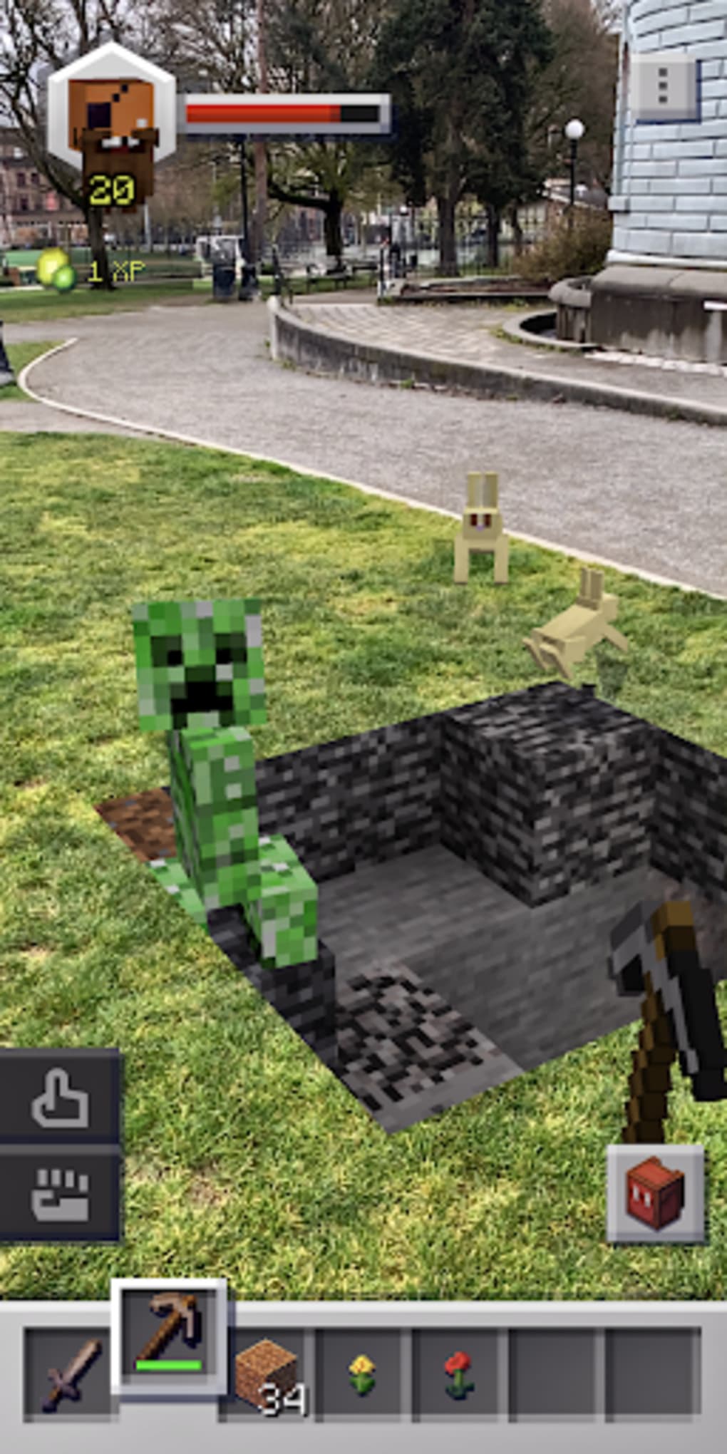 Minecraft Earth Mobs in the Park