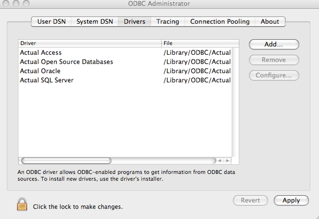 best odbc driver for mac