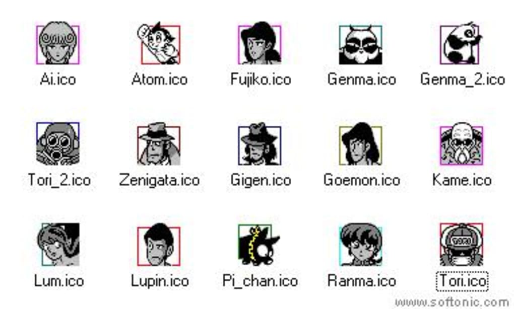 15 Icons of Anime Characters - Descargar