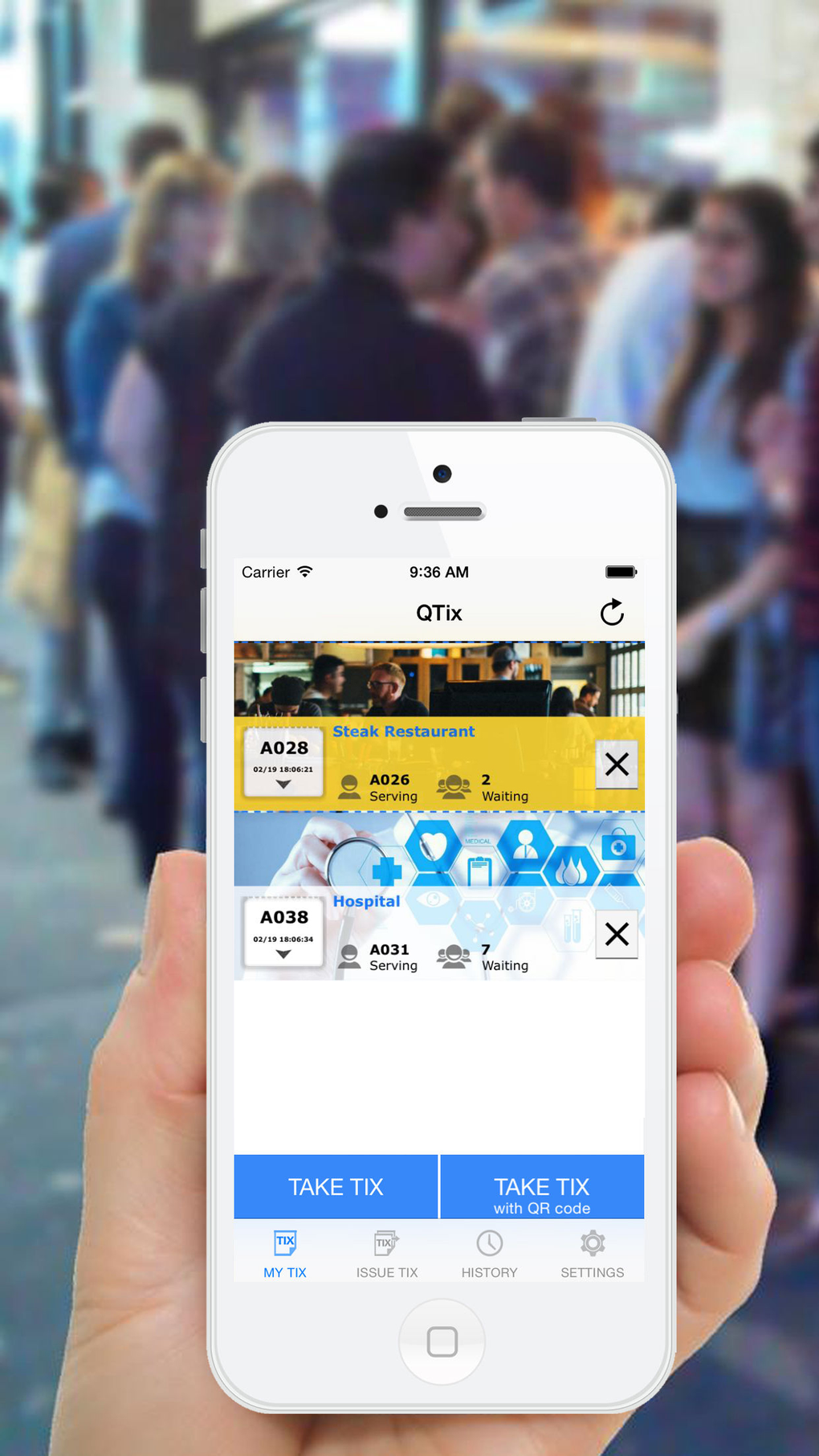 QTix QueueTix for iPhone - Download