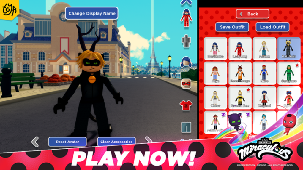 NOVO JOGO DE MIRACULOUS NO ROBLOX COM *TUDO* GRÁTIS - (UPDATE!) Miraculous  Ladybug and Cat Noir 