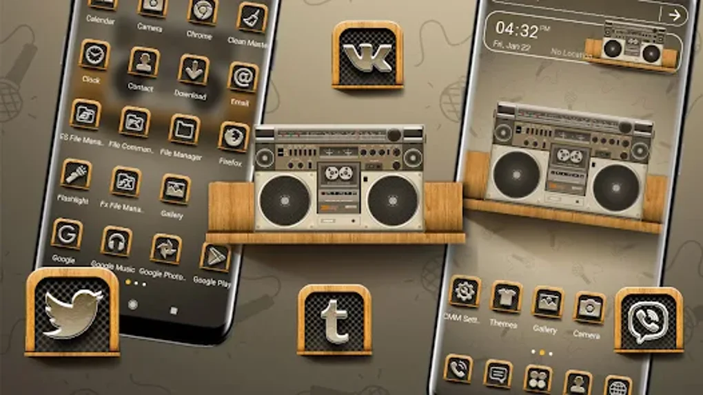 Radio Cassette Player Theme for Android Download