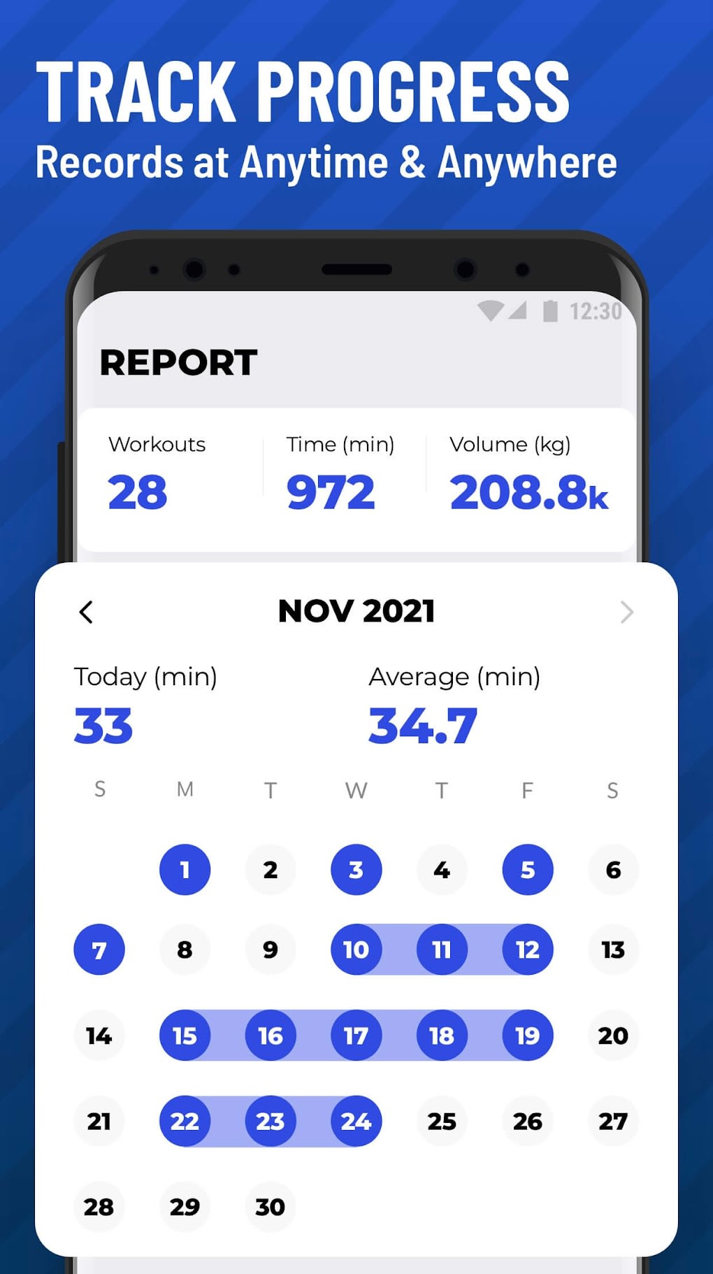 My Work in Progress - Gym Log for Android - Free App Download