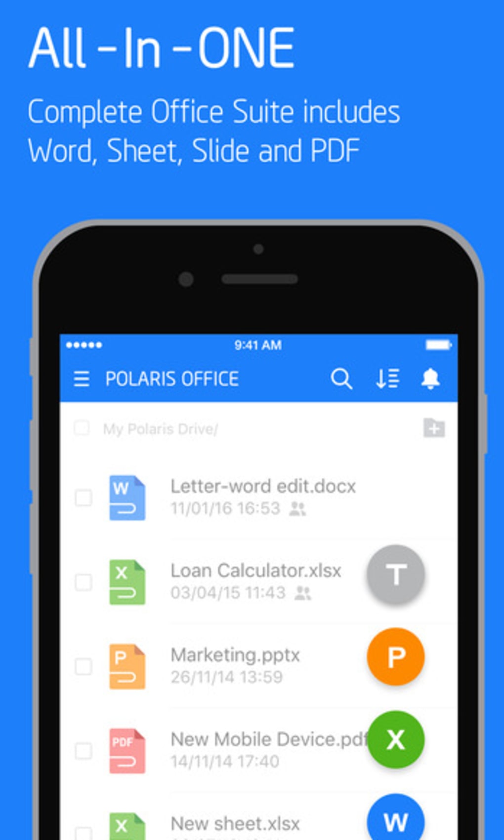 polaris office android templates