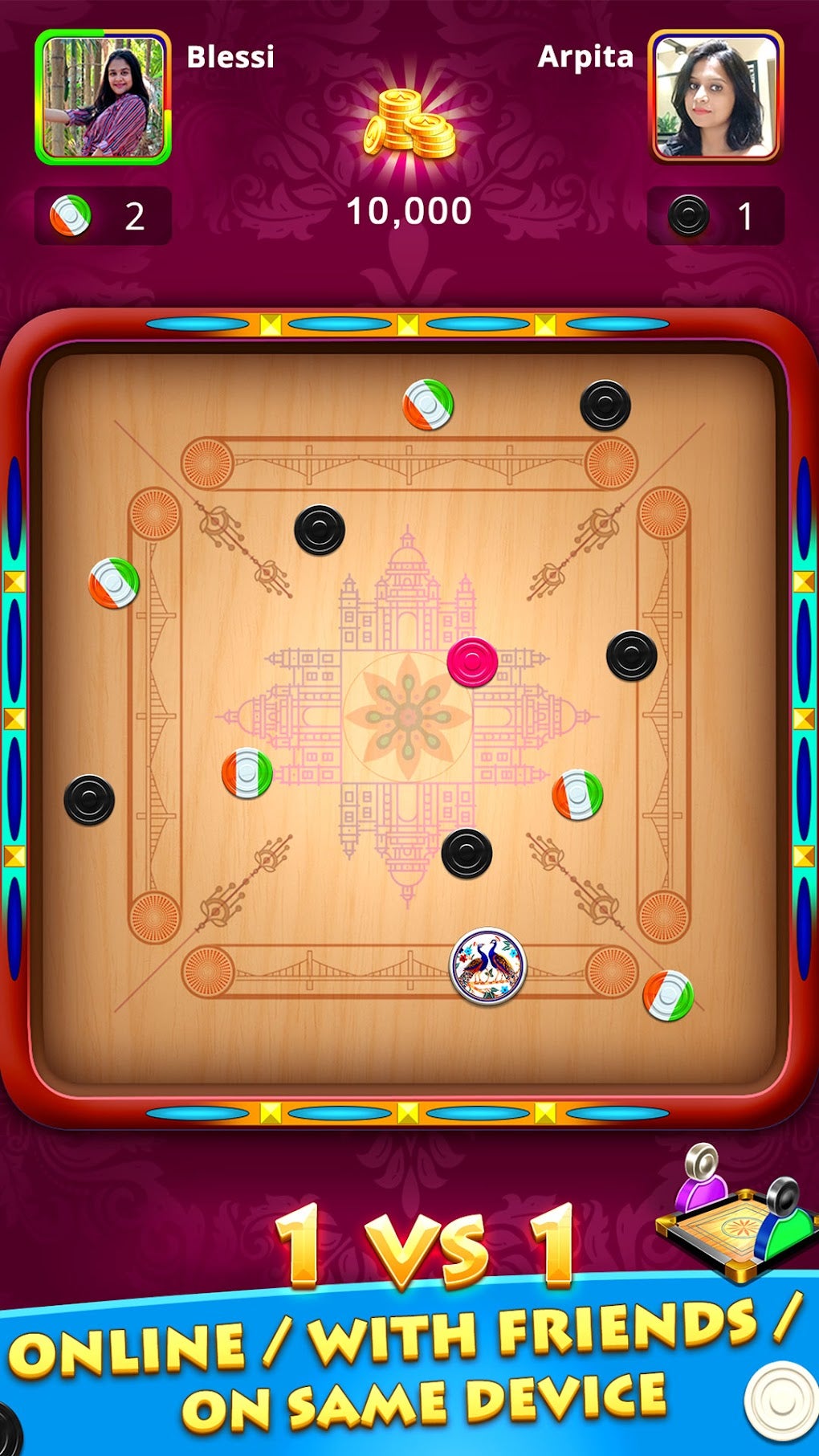 Carrom board game - Carrom online multiplayer para Android - Download