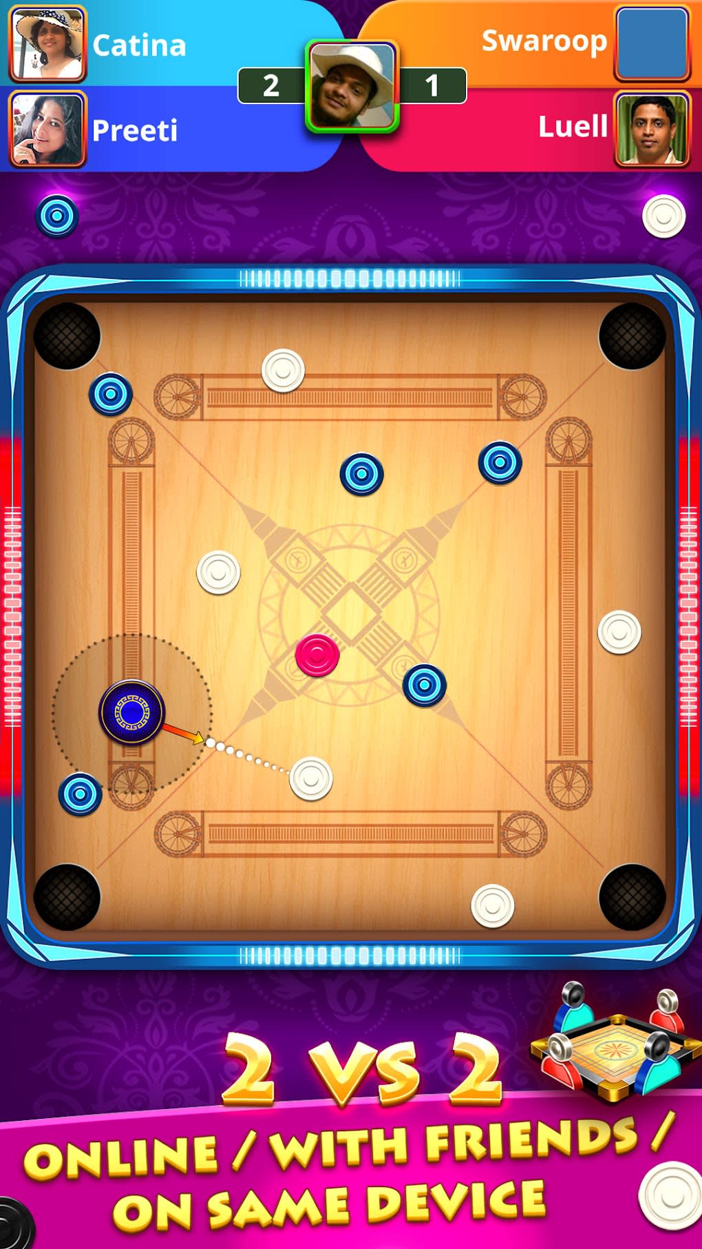 World Of Carrom 3D Board Game for Android