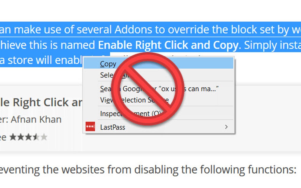 Absolute enable right click copy. Chrome allow pasting. Right allow.