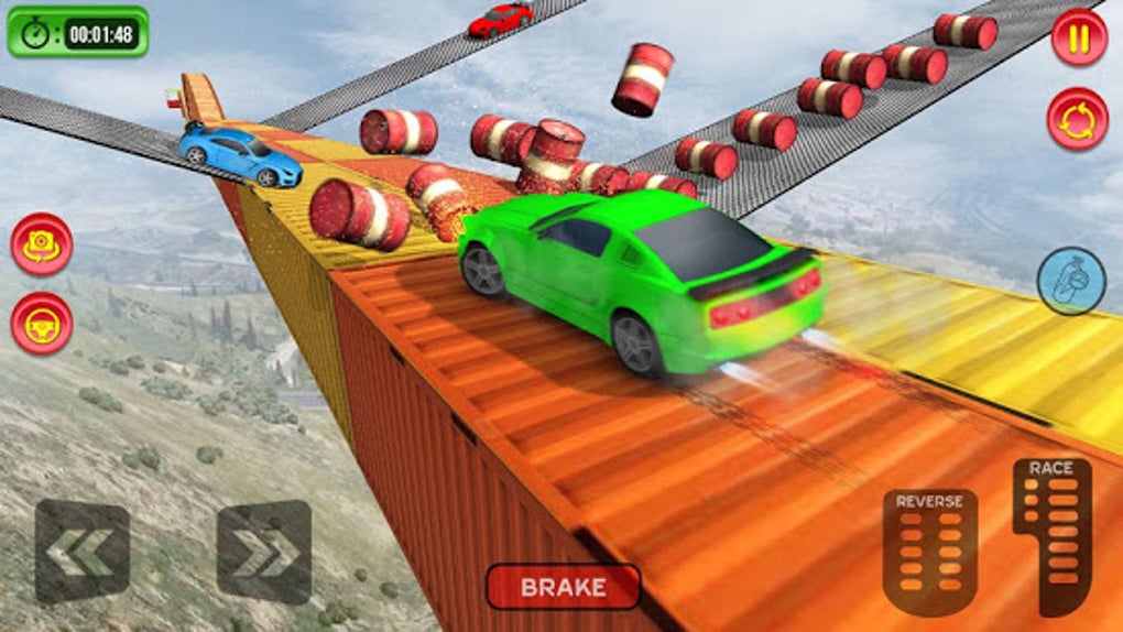 Android için Crazy Car Driving Simulator: Impossible Sky Tracks APK - İndir