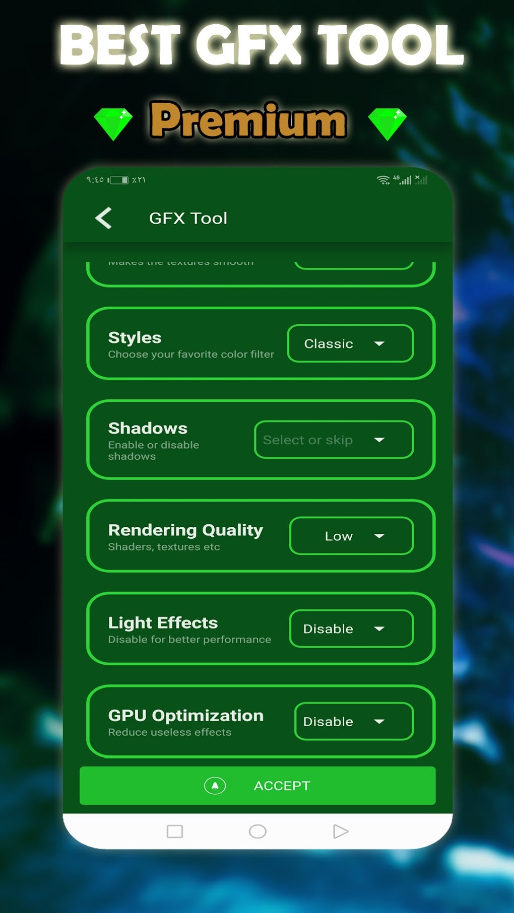 Ultimate GFX Tool Game Booster для Android — Скачать