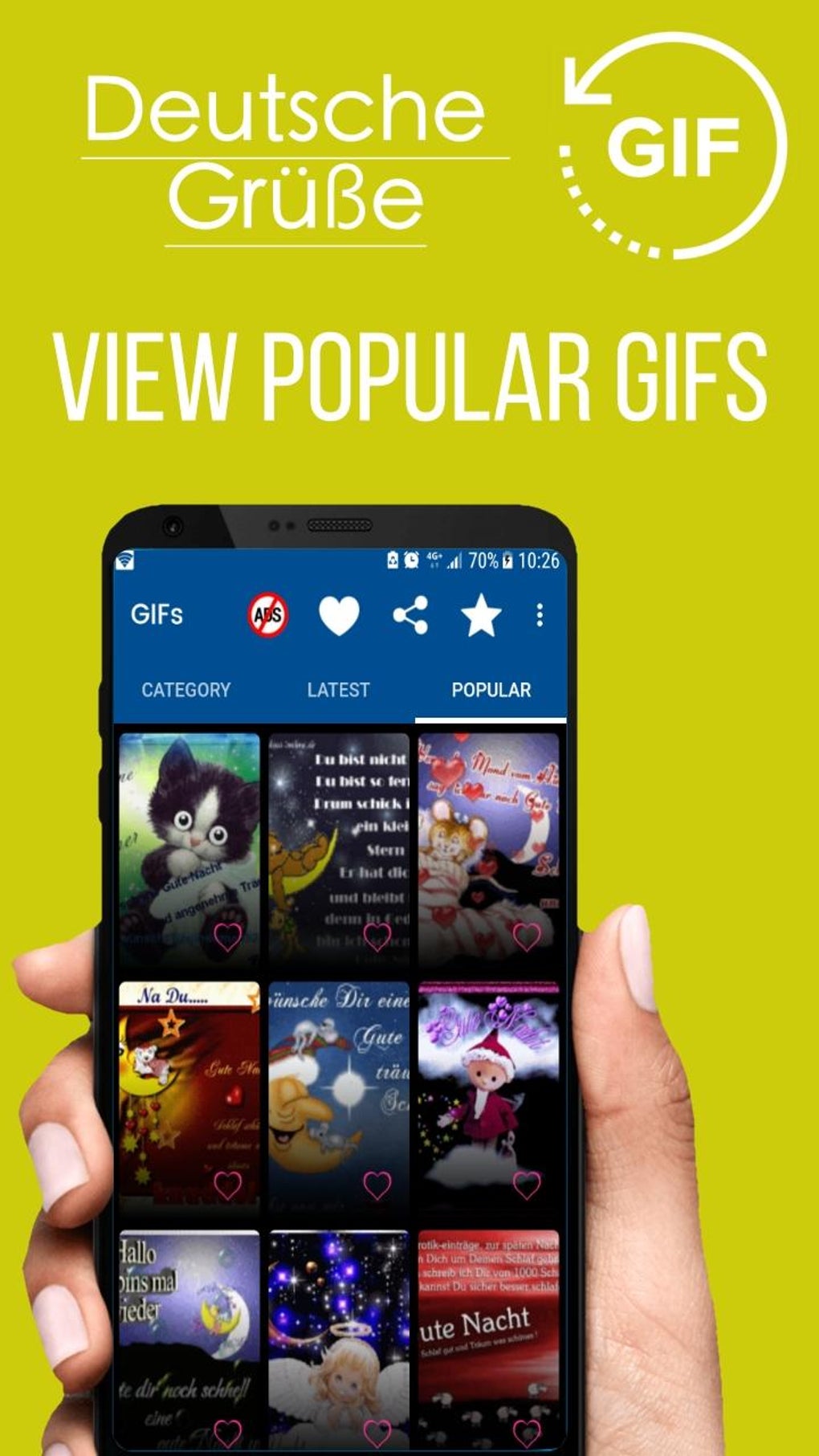 Android german good night gif images 