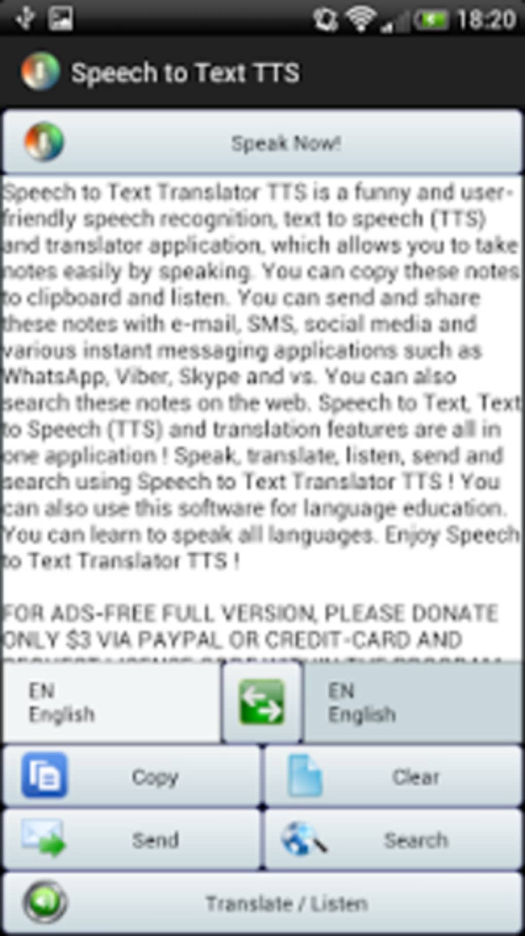 speech text translator