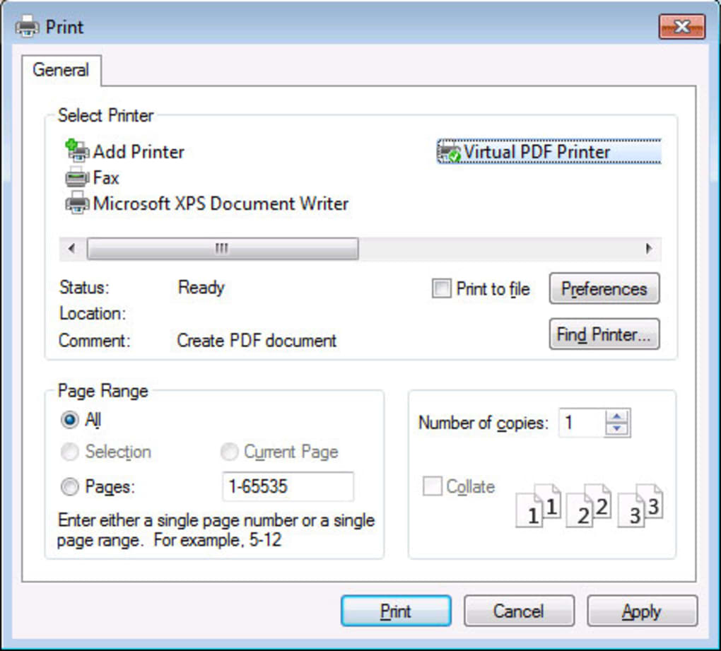 download pdf printer