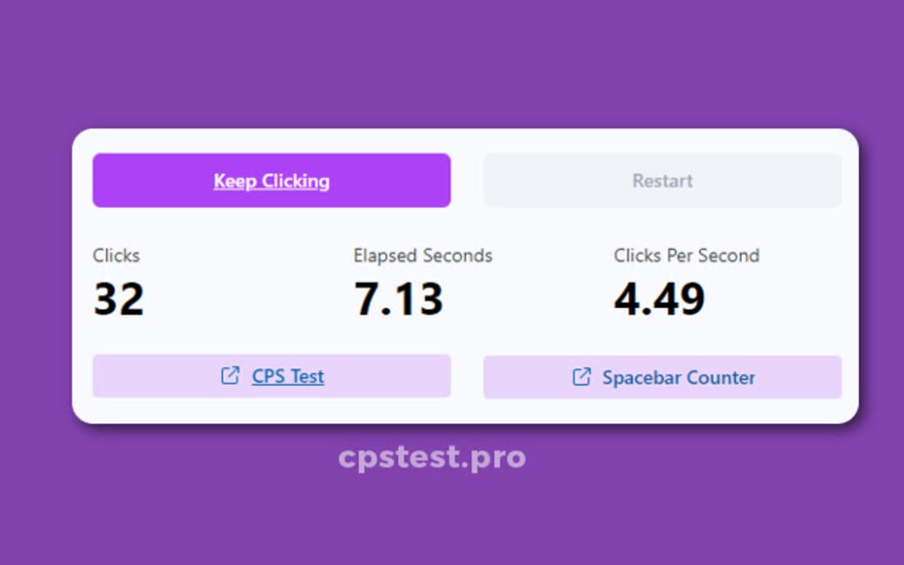 CPS TEST  Clicks Per Second by qLesq