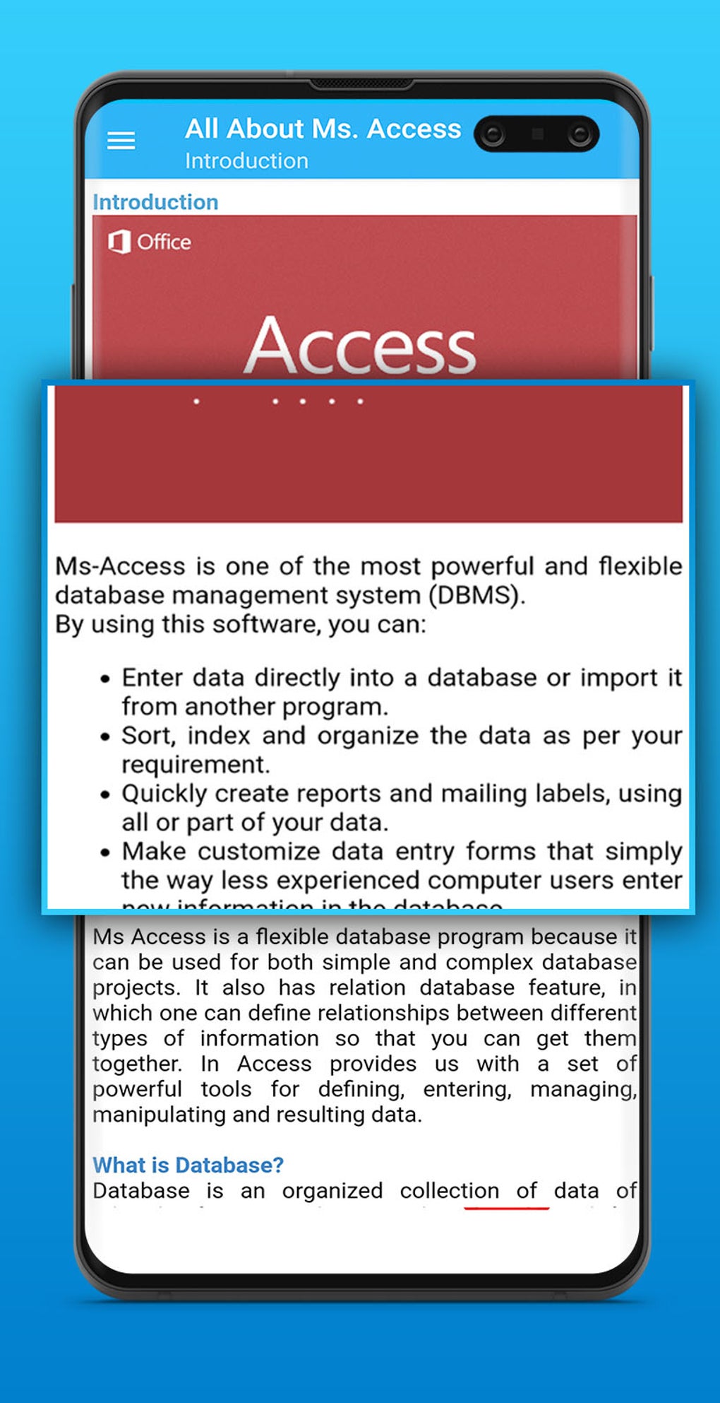 MS Access tutorial - complete course - Offline для Android — Скачать