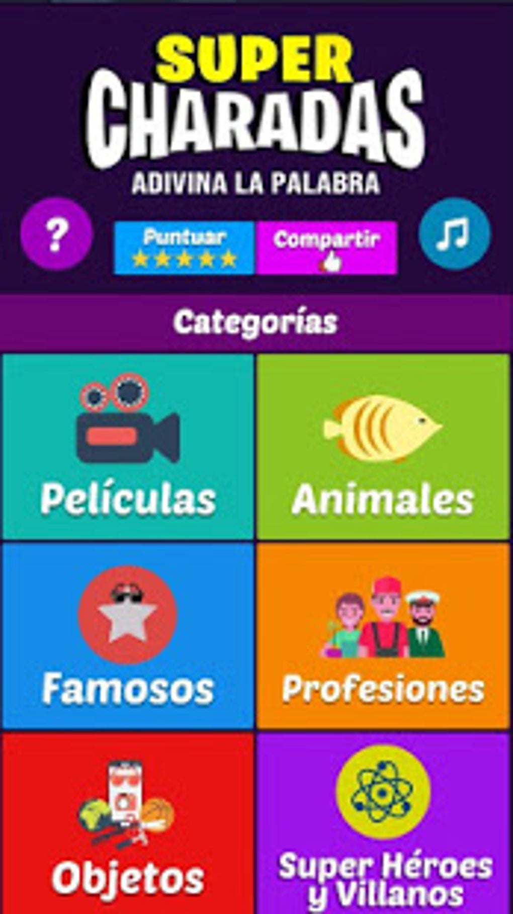 Charadas para todos: Crossword – Apps no Google Play