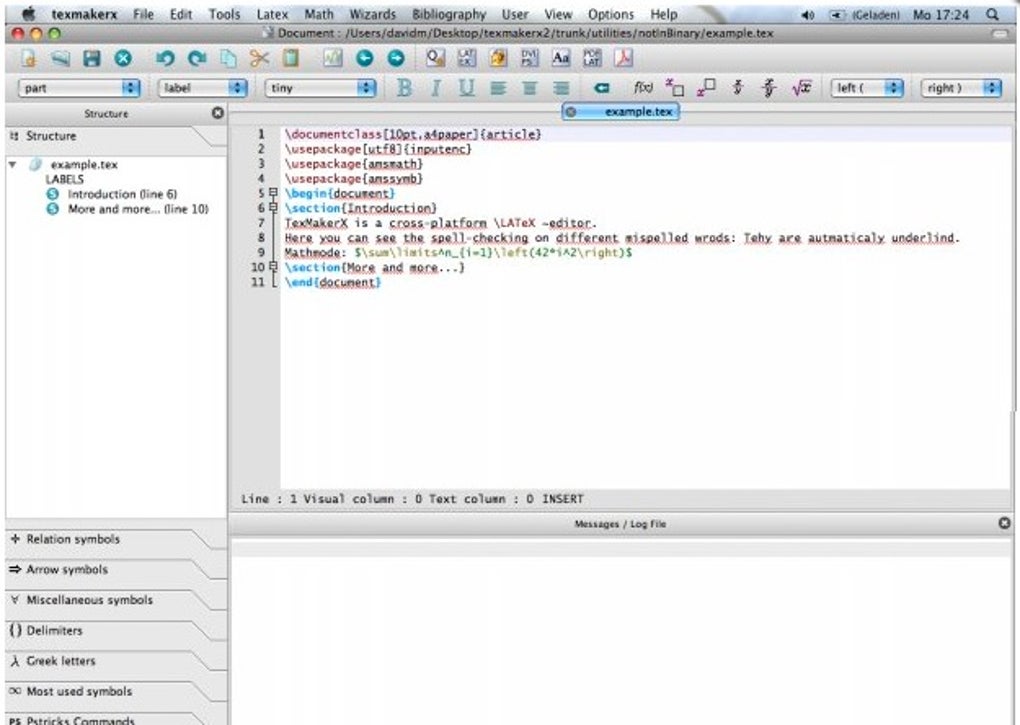 texmaker for mac book pro