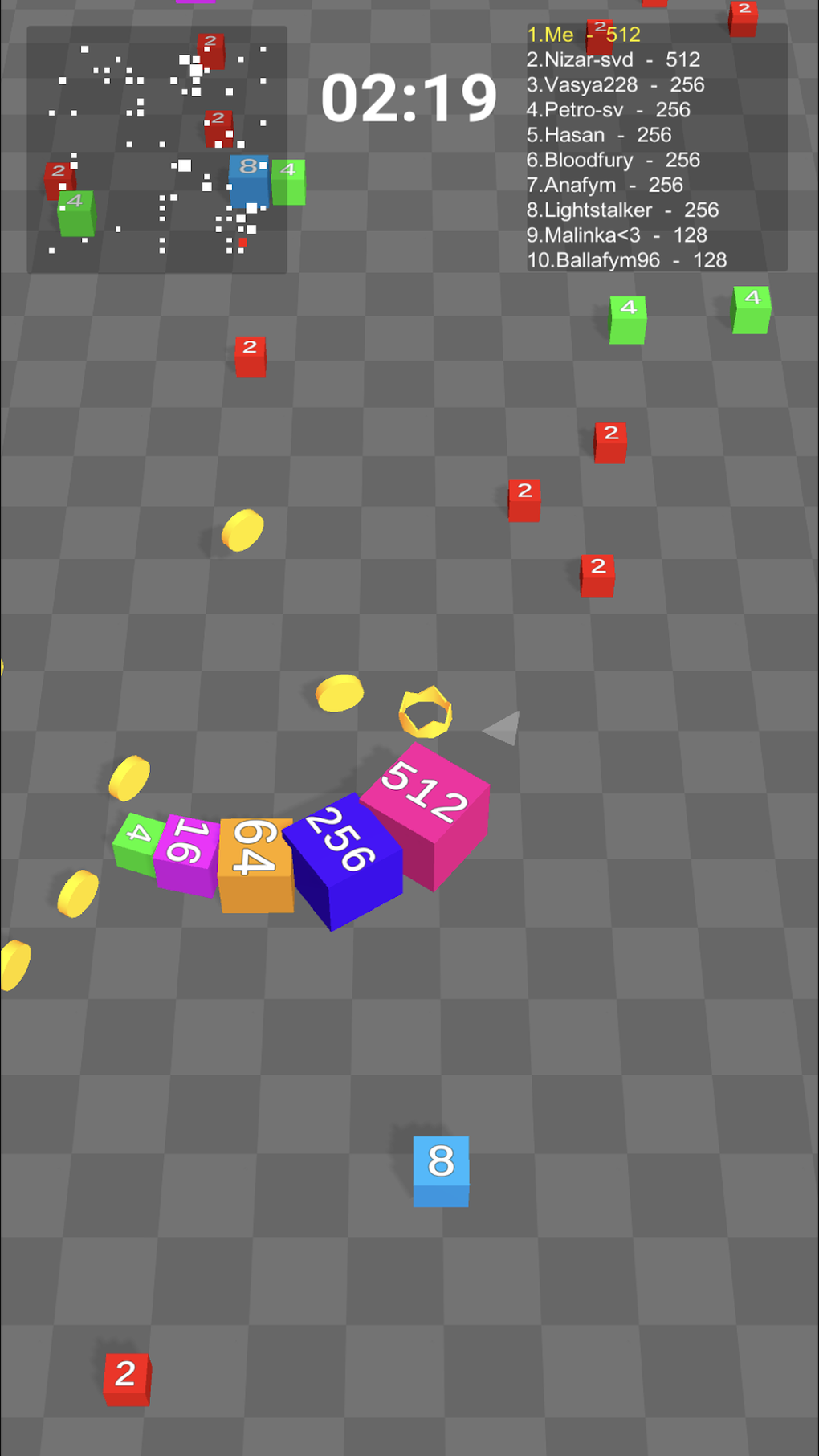 2048.IO CUBES - Part 01 (Multiplayer Cube Arena) 