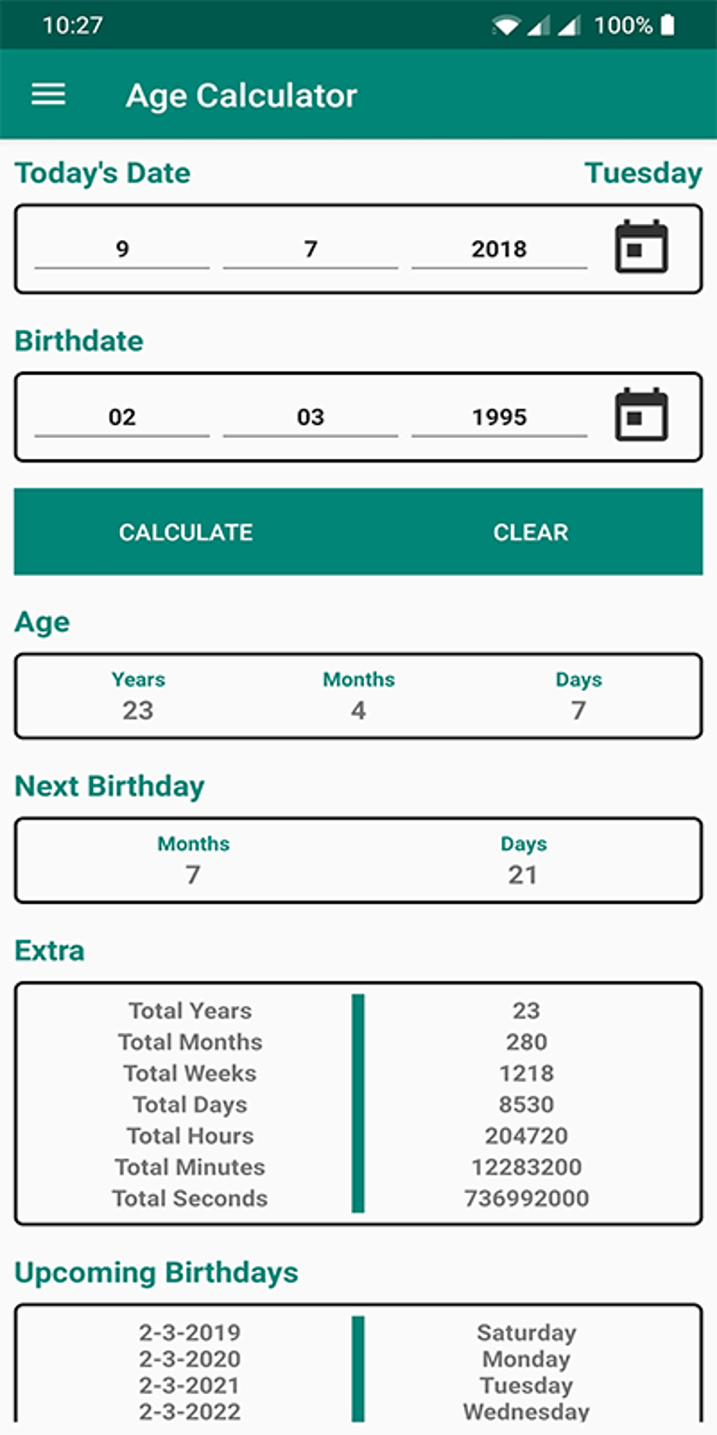 Age Calculator By Date Of Birth APK For Android Download