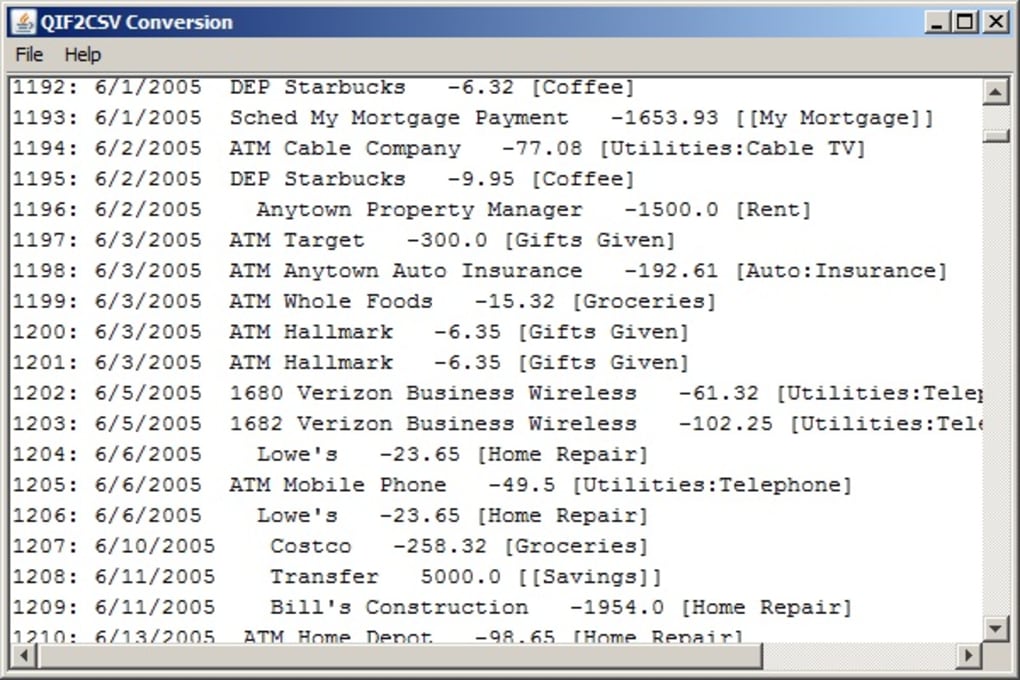how to export quicken transactions to excel