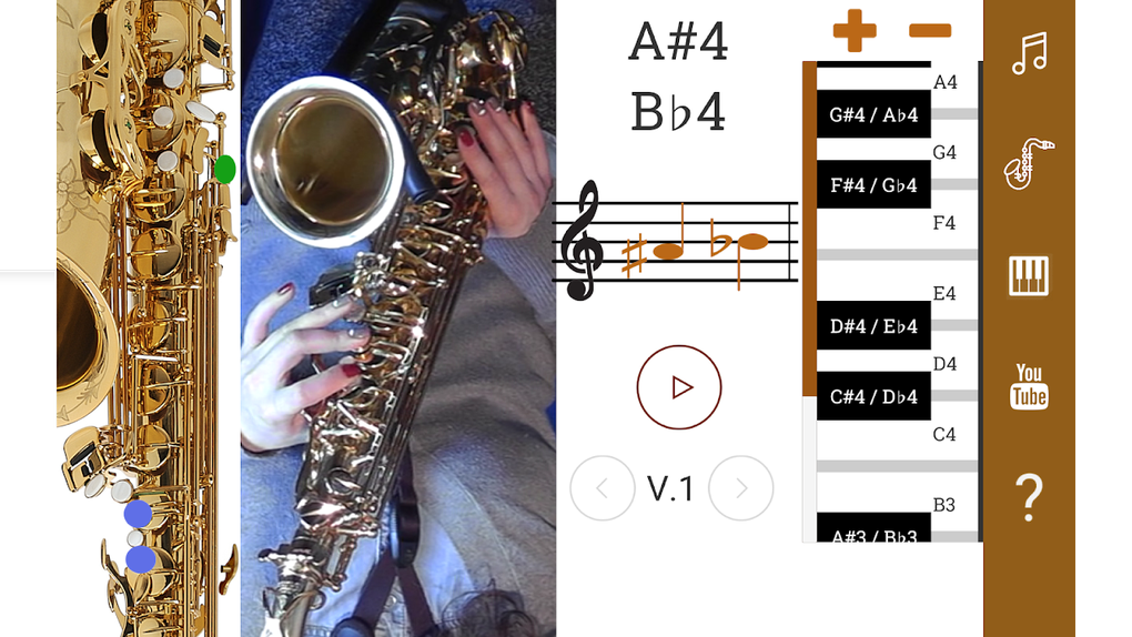 2D Saxophone Fingering Chart How To Play Saxophone APK for Android