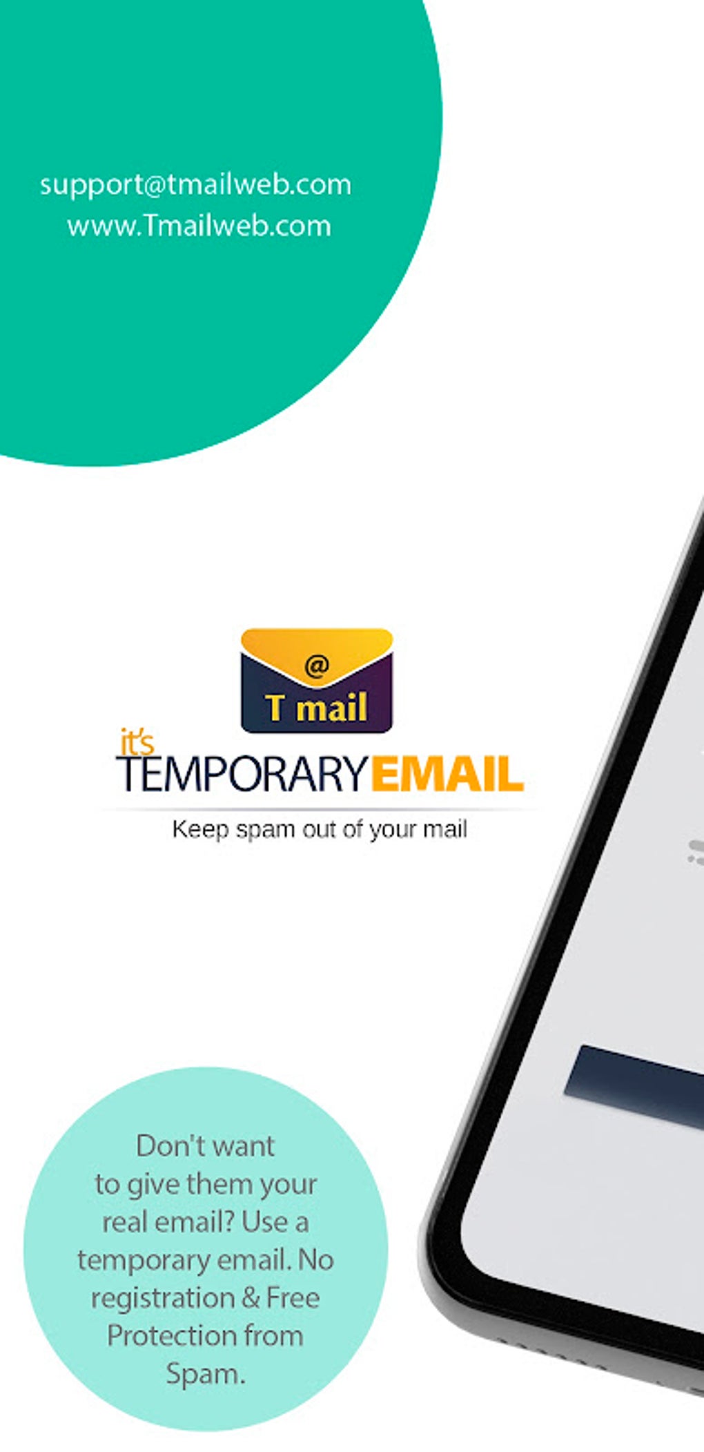 T Mail Instant Free Temporary Email Address APK Android 