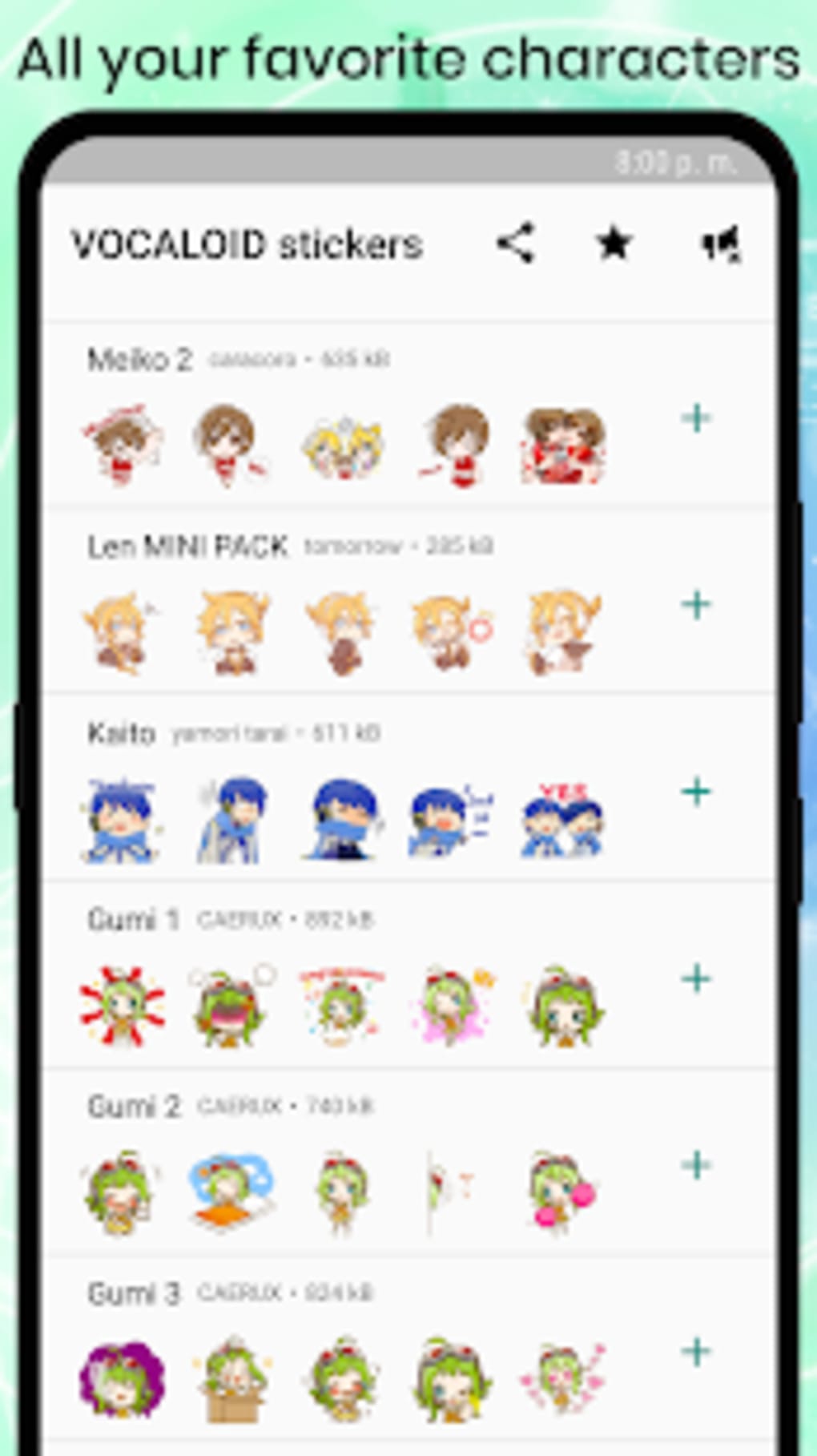 VOCALOID Stickers for WhatsApp for Android - Download